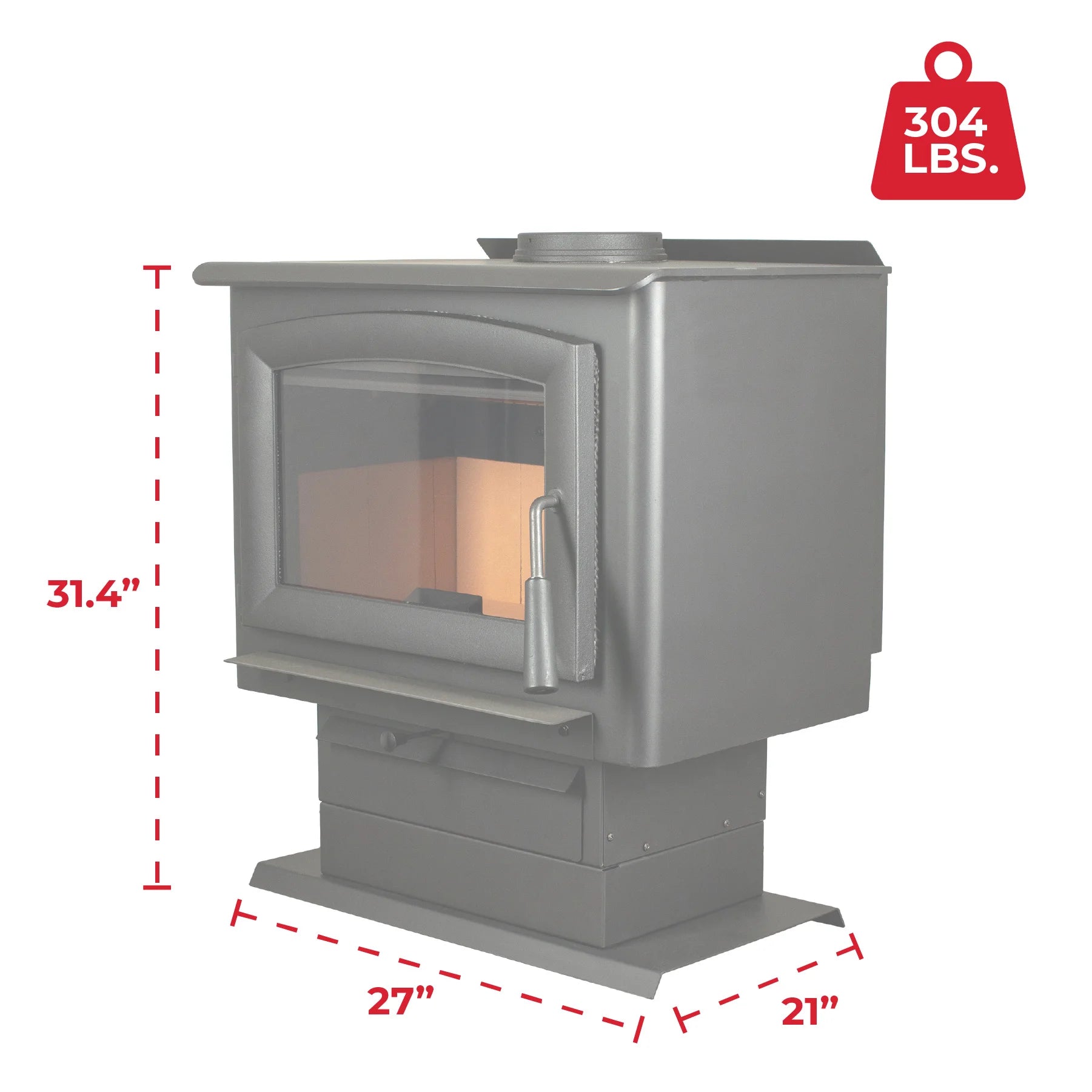 Ashley Hearth AW2020E-P Wood Stove - Thumbnail 2