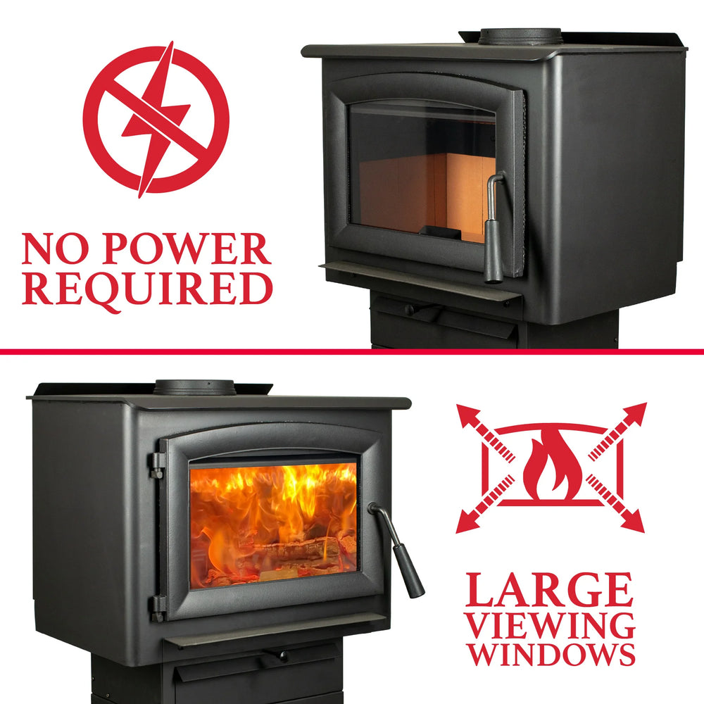 Ashley Hearth AW2520E-P EPA Certified 2,500 sq. ft. Wood Stove New