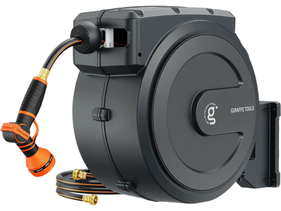 Giraffe Tools Retractable Garden Hose Reel 1/2in-130ft New