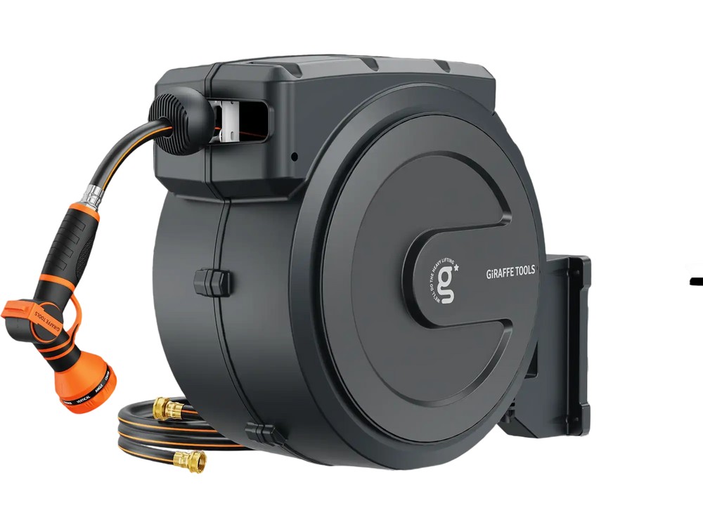 Giraffe Tools Retractable Garden Hose Reel 65ft-155ft New
