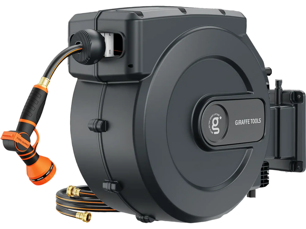 Giraffe Tools AW50 Retractable Garden Hose Reel 5/8 in-115ft New