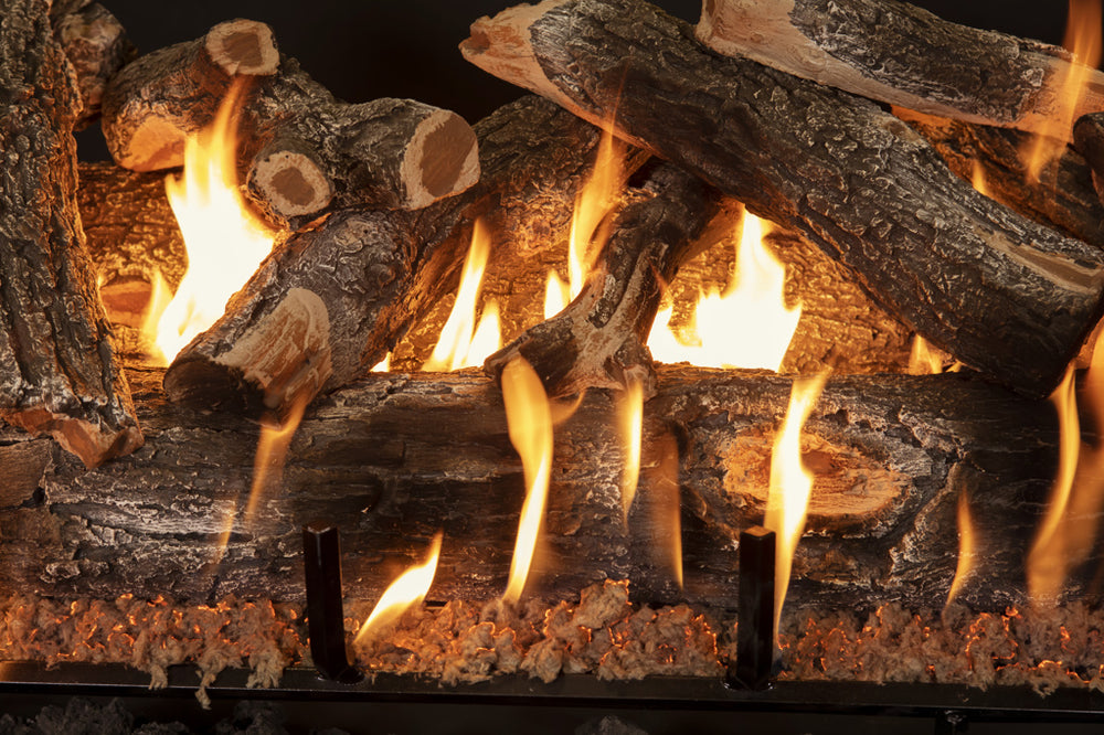 Grand Canyon Vented Gas Log Set 18" Arizona Weathered Oak 6-Piece New