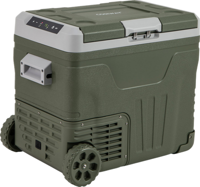 Costway Portable Refrigerator 50L 12V with Adjustable Temperature and Wheels New