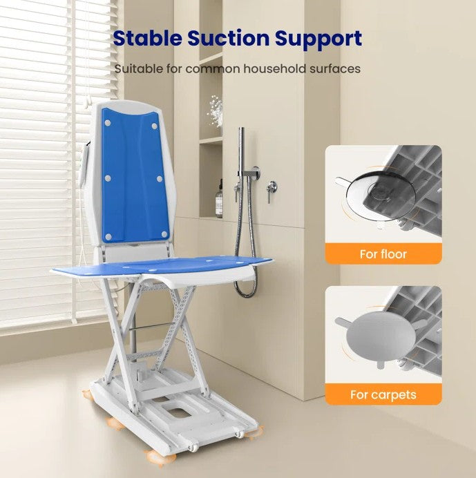 Vocic AX10 Electric Bath Lift Chair Waterproof IP68 Adjustable Height 308 Lb Capacity New