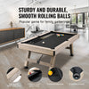 Vevor Billiards Table 7' Wood Color with Black Cloth Pool Table Set Includes Balls and Cues New