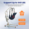 Vocic AY02 Electric Hoyer Lift 440 Lb Capacity with Adjustable Base & 360° Sling Arm New