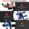 Adjustable abdominal trainer with ergonomic handlebars, thick EVA foam pads, and smooth sliding wheels for comfortable.