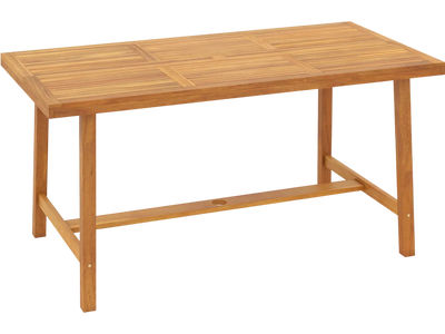 Costway Acacia Wood Indoor Outdoor Dining Table for 6 82609449 New