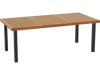 79 Inch Acacia Wood Dining Table 8-Person Patio Table with 1.9 Inch Umbrella Hole and Adjustable Foot Pads