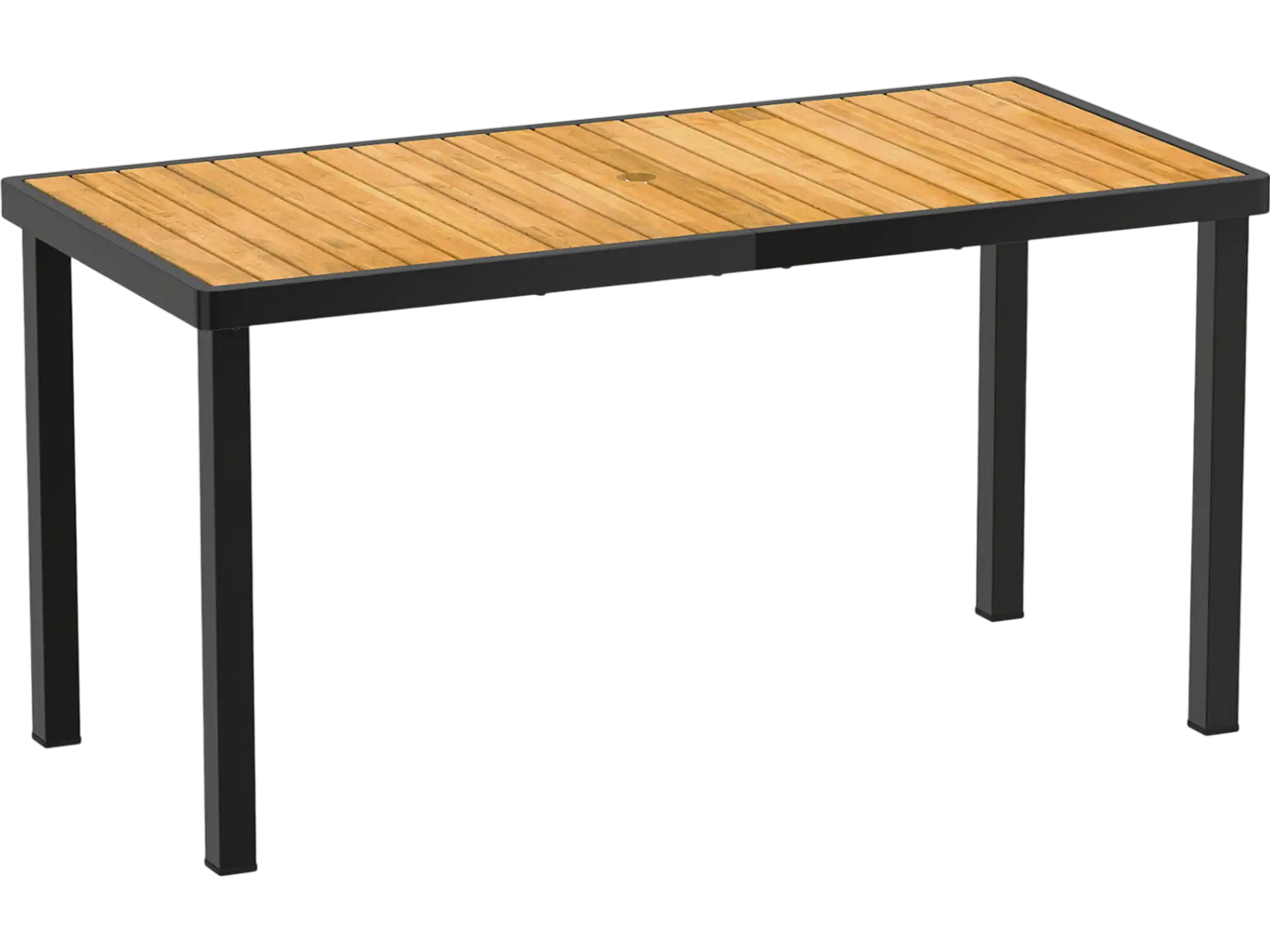 Costway Acacia Wood Outdoor Dining Table w/ 1.97