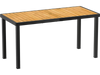 Acacia Wood Outdoor Dining Table with 1.97" Umbrella Hole for 6 People
