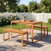 Acacia Wood Outdoor Garden Bench Set of 1/2 with Slatted Seat for Front Porch-Set of 1 - Gallery View 1 of 8