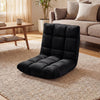 Adjustable 14-Position Floor Chair Folding Lazy Gaming Sofa Chair-Black - Gallery View 1 of 10
