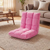 Adjustable 14-position Cushioned Floor Chair-Pink - Gallery View 1 of 10