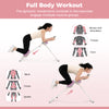 Adjustable abdominal trainer in white showing full body workout positions, engaging multiple muscle groups for.