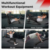 Adjustable decline sit-up bench with padded cushion, suitable for various exercises like leg raises and push-ups.