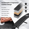 Adjustable decline sit-up bench with breathable padded cushion and sturdy metal construction for versatile workouts.