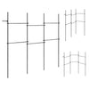 Adjustable floor-to-ceiling clothes rack with 4 hanging rods, suitable for closets and versatile installation options.