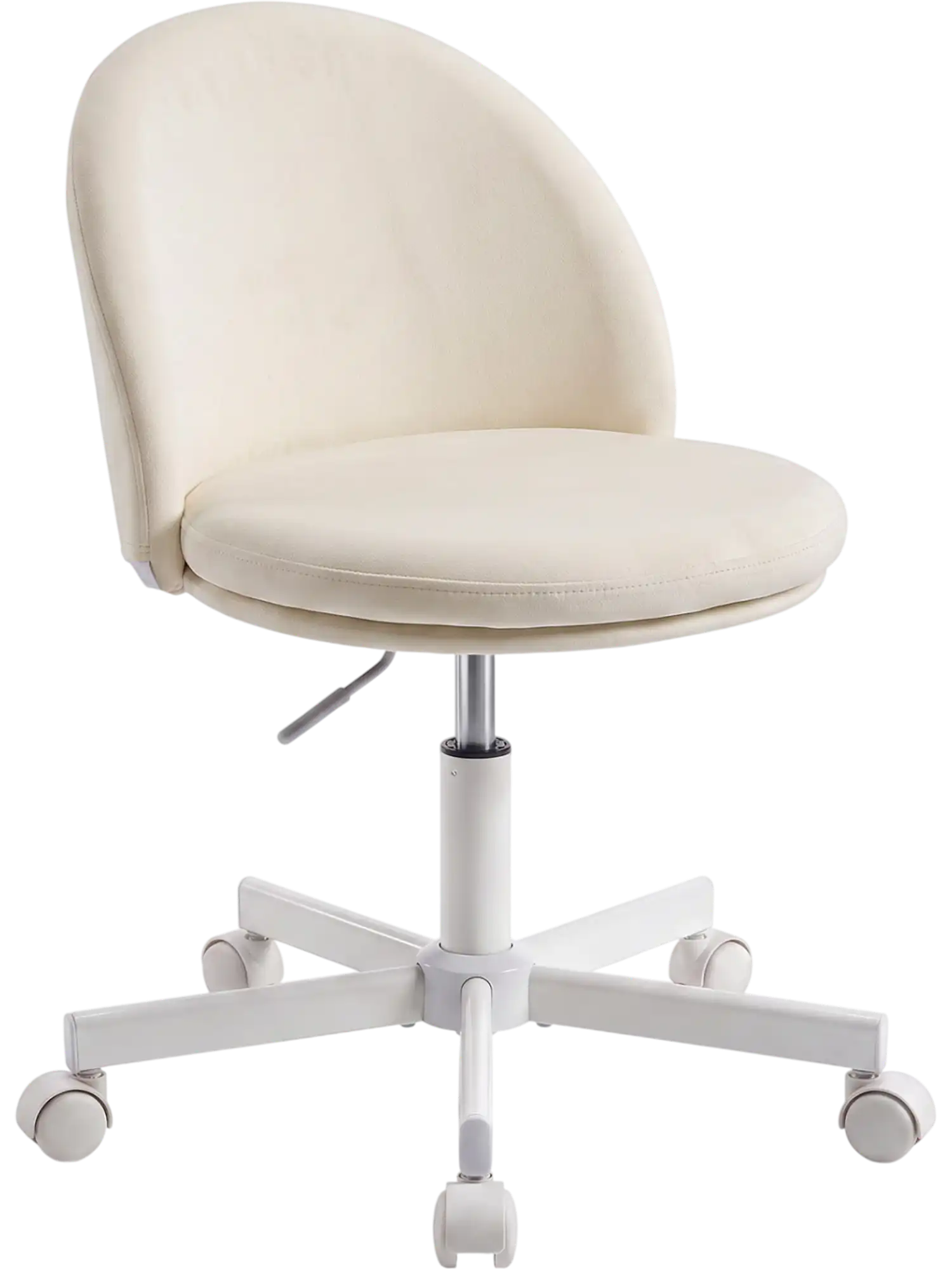 Costway Ergonomic Adjustable Height Makeup Office Chair with Lumbar Support 48347342 New
