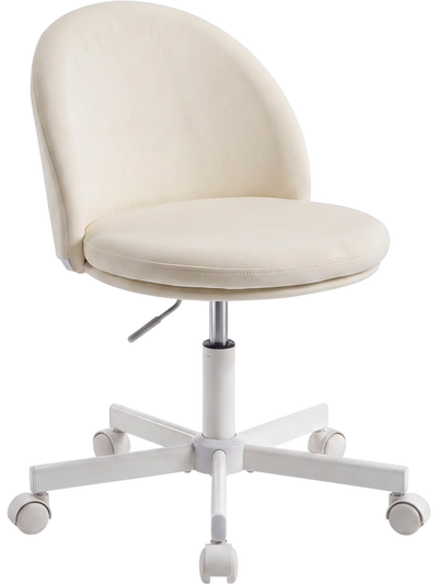 Costway Ergonomic Adjustable Height Makeup Office Chair with Lumbar Support 48347342 New
