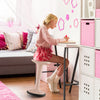 Adjustable-Height Wobble Chair Active Learning Stool for Office Stand Up Desk-Pink - Gallery View 1 of 10