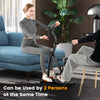 Adjustable LCD pedal exercise bike with massage function, suitable for two users, ideal for home workouts and.