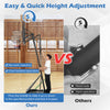Height adjustable basketball hoop with 44" backboard, one-handed operation, ideal for backyard and gym use.