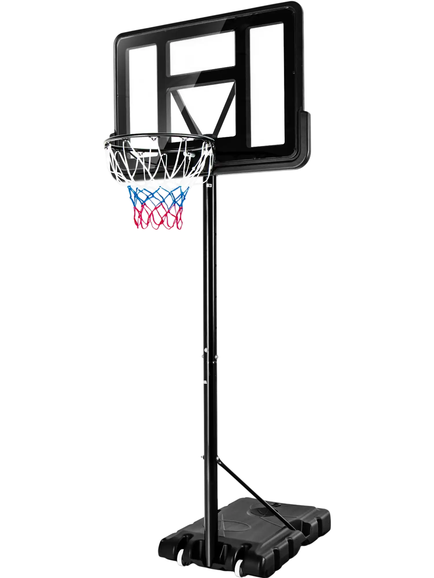 Costway Adjustable Portable Basketball Hoop Stand w/ Shatterproof Backboard Wheels 54321680 New