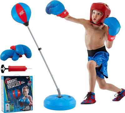 Costway Adjustable Punching Bag Stand Boxing Gloves Adults Kids 79015246 New
