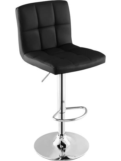 Costway Adjustable Swivel PU Leather Bar Stool 95082437 New