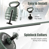 Adjustable 4 in 1 weight dumbbell set with foam grip and spinlock collars for secure weight plates, ideal for home.