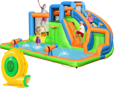 Costway 680W Air Blower Air Pump Fan w/ Handle & Ground Stakes 65234781 New