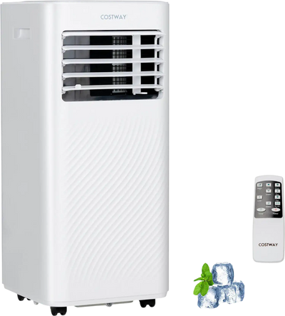 Costway 8000 BTU Portable Air Conditioner Cools 250 Sq.Ft Timer 28795643 New