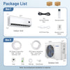 Indoor and outdoor units of the Aire Acondicionado Minisplit 12000 BTU, featuring WiFi connectivity and inverter.