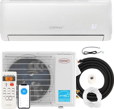 Costway Mini Split AC and Heater Airtural Series 24000 BTU 21 SEER2 Wi-Fi Enabled Energy Star Certified New