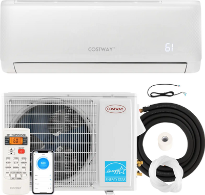 Costway Mini Split AC and Heater Airtural Series 24000 BTU 21 SEER2 Wi-Fi Enabled Energy Star Certified New