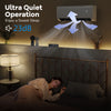 Airtural Series 12000 BTU mini split heat pump in a bedroom, showcasing ultra-quiet operation at 23dB for peaceful.