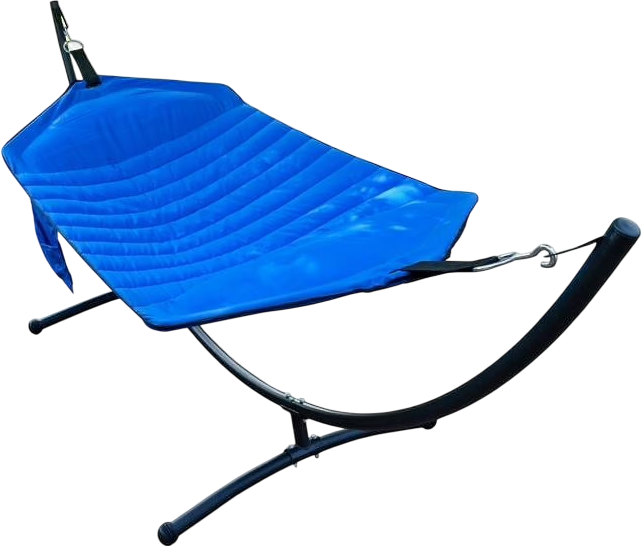 Algoma Padded Hammock Olefin Fabric and Steel Arc Stand New