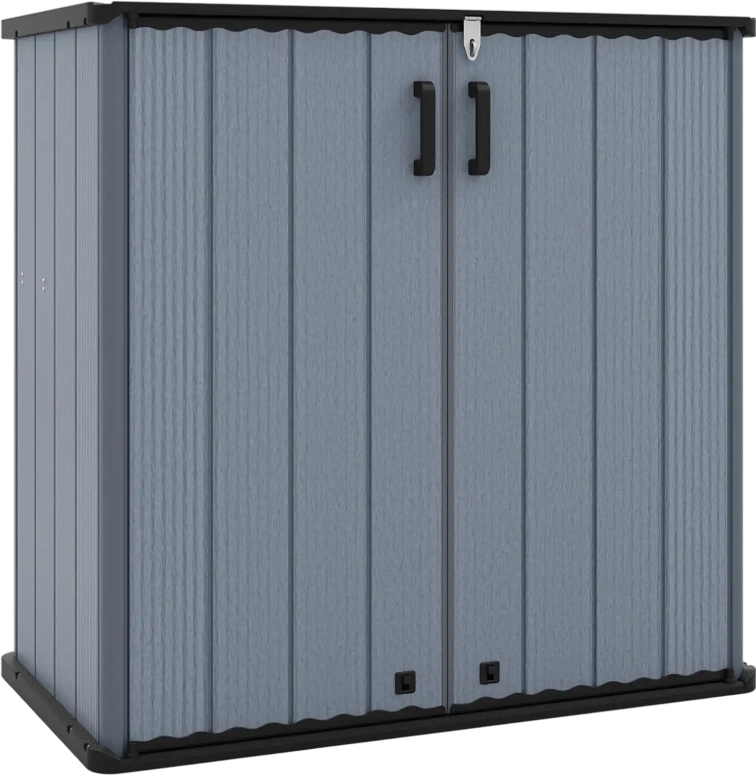 Costway All-Weather Outdoor Storage Box w/ Floor & Removable Shelf Patio Lawn 28526702 New