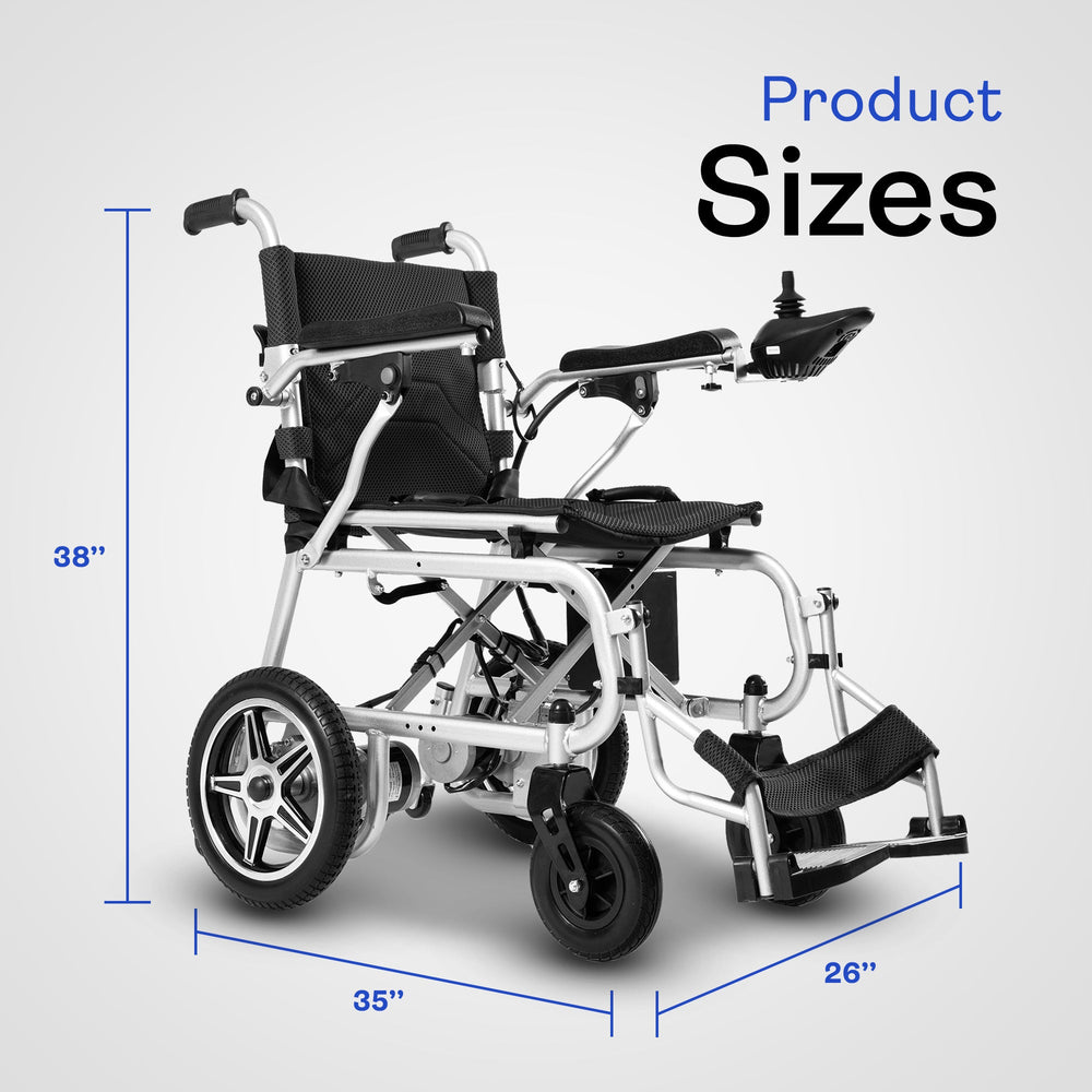 Alton Mobility ARTEMIS PRO-Lightweight Foldable Electric Wheelchair 500W 12 miles (Black)
