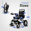 Heavy Duty Folding Electric Wheelchair WOLF (Black) 330 lbs Capacity