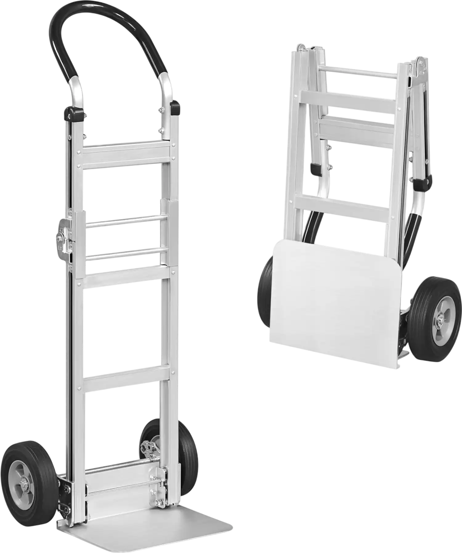 Costway Aluminum Dolly Cart Ergonomic Handle 2 Rubber Wheels 17262393 New