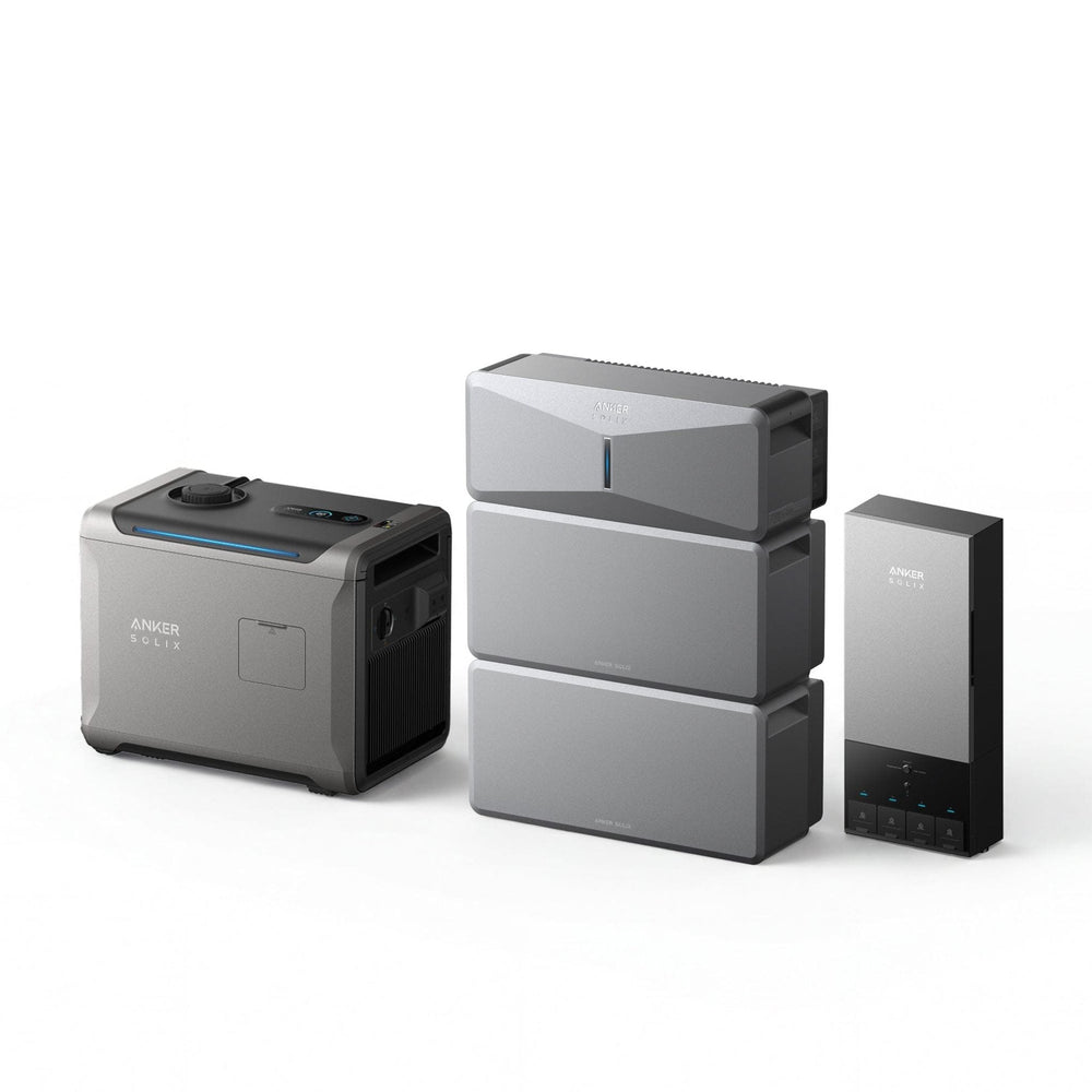 Anker Solix E10 Infinite Backup Kit product image - expanded battery stack