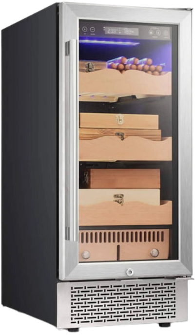 Antarctic Star X51 15 Inch Electric Cigar Humidor Touch Panel Silver New