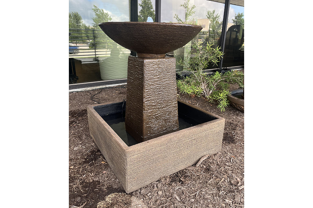 Exaco Aquarius Decorative Concrete Fountain 33" Tall NU100M New