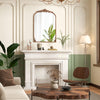 Arched Mirror for Wall Gold Traditional Vintage Ornate Baroque Mirror with Metal Frame-L - Gallery View 1 of 10