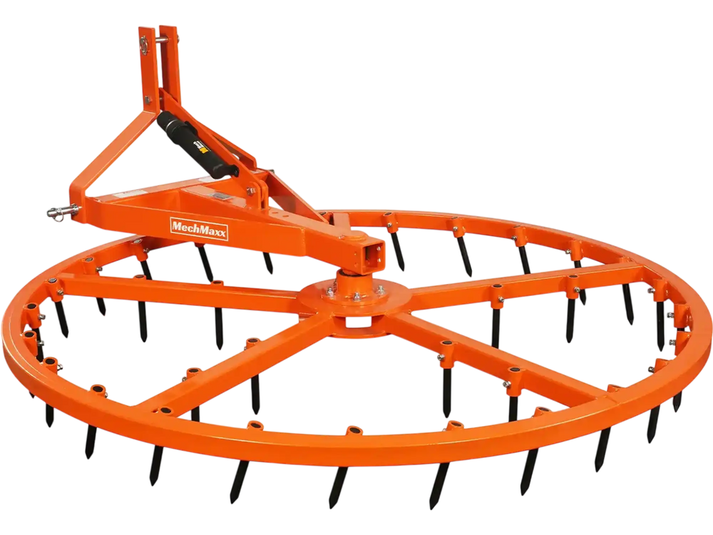 72" Arena Spin Harrow Groomer with 35 Tines Cat.1 3 Point Hitch Grooming Attachment,  AHG72