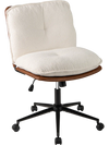 Armless Home Office Chair with Rocking Backrest