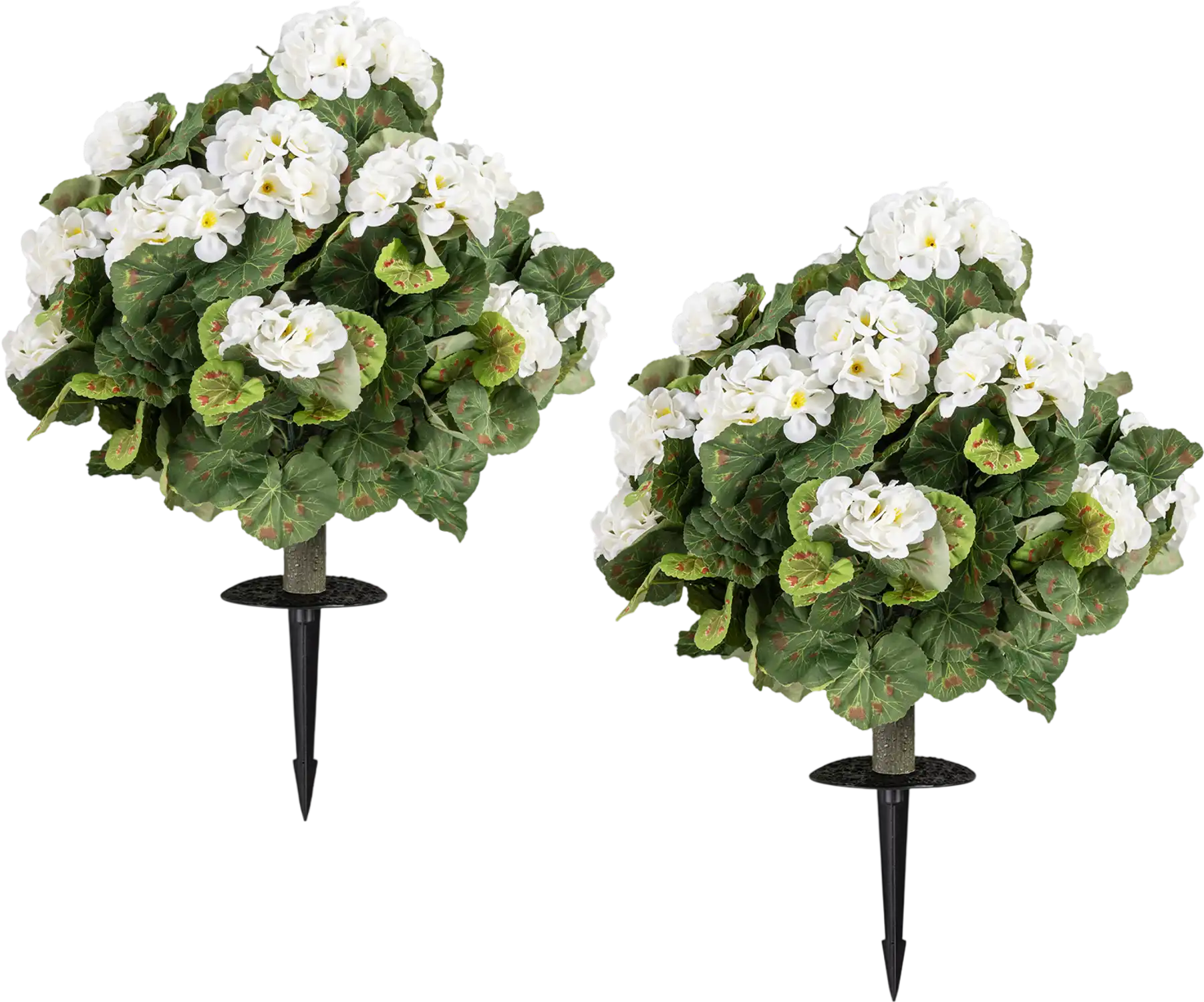 Costway Artificial Begonia Ball Trees Set of 2 13