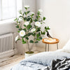 36 Inch Artificial Camellia Tree with Blooming Flower 1 Pack-White - Gallery View 1 of 10